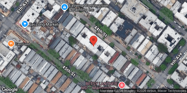 Aerial map of 844 44 STREET, Brooklyn