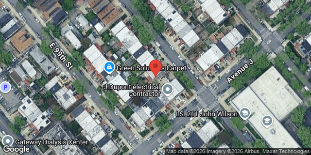 Aerial map of 974 EAST 100 STREET, Brooklyn