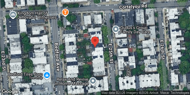 Aerial map of 246 EAST 25 STREET, Brooklyn