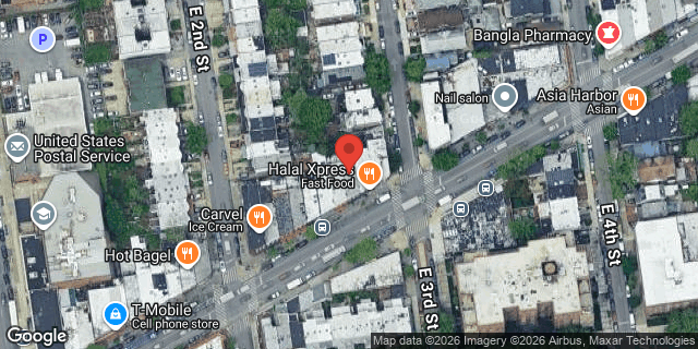 Aerial map of 219 CHURCH AVENUE, Brooklyn