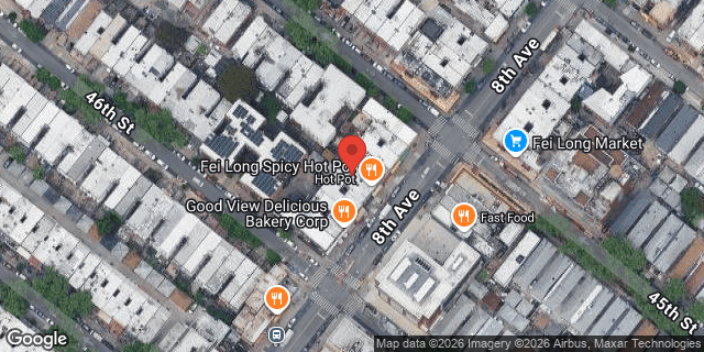 Aerial map of 4510 8 AVENUE, Brooklyn