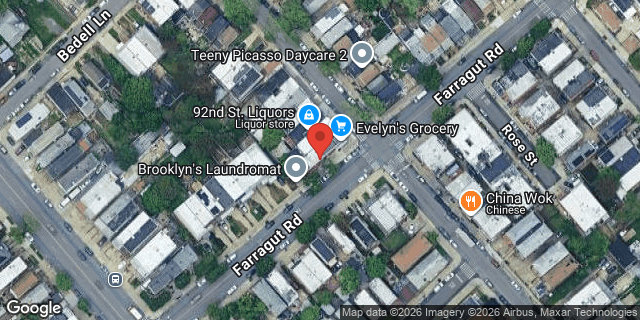 Aerial map of 1020 EAST 92 STREET, Brooklyn