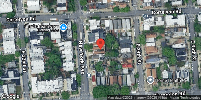 Aerial map of 1189 NEW YORK AVENUE, Brooklyn