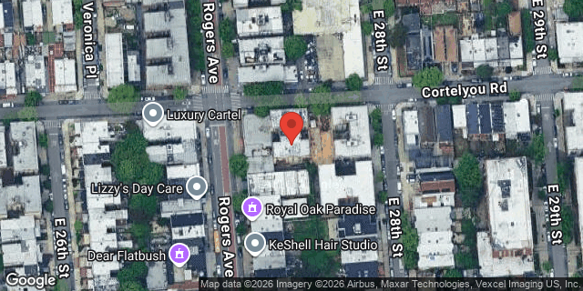 Aerial map of 2708 CORTELYOU ROAD, Brooklyn