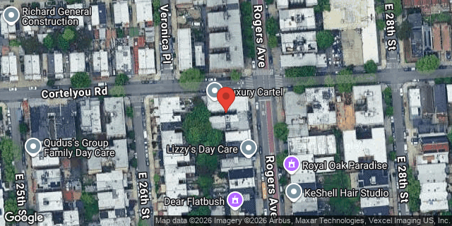 Aerial map of 1060 ROGERS AVENUE, Brooklyn