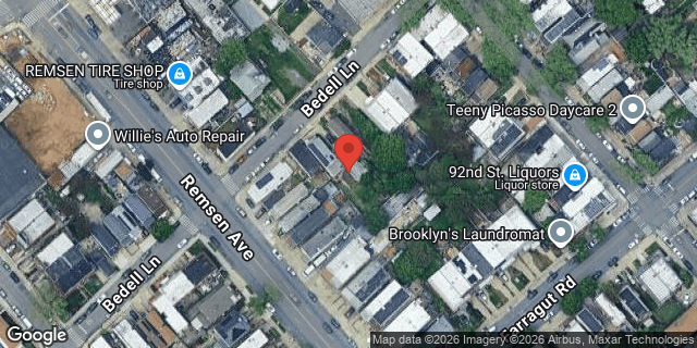 Aerial map of 9116 BEDELL LANE, Brooklyn