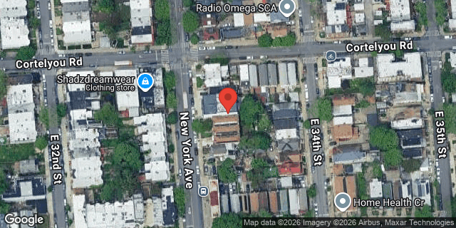 Aerial map of 1183 NEW YORK AVENUE, Brooklyn