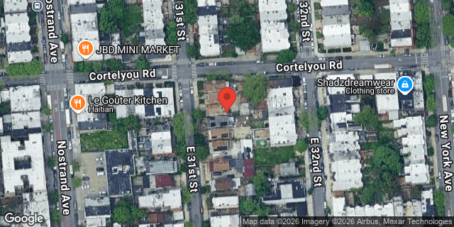Aerial map of 261 EAST 31 STREET, Brooklyn