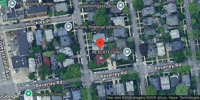 Aerial map of 185 STRATFORD ROAD, Brooklyn