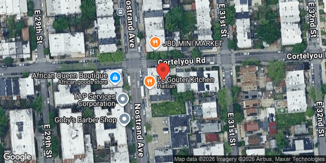 Aerial map of 1707 NOSTRAND AVENUE, Brooklyn