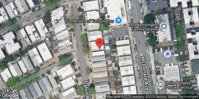 Aerial map of 127 DAHILL ROAD, Brooklyn