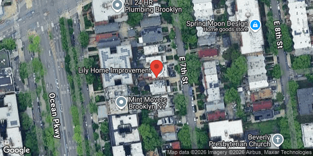 Aerial map of 312 EAST 7 STREET, Brooklyn