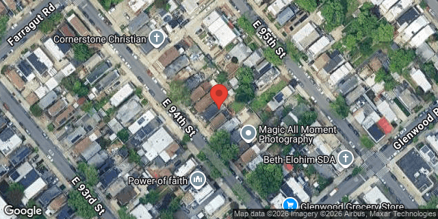Aerial map of 1055 EAST 94 STREET, Brooklyn