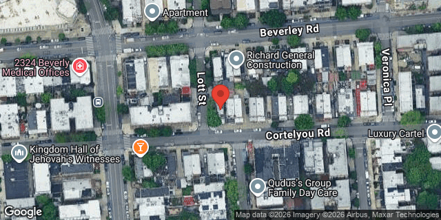 Aerial map of 2501 CORTELYOU ROAD, Brooklyn