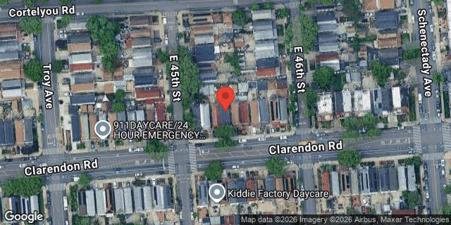 Aerial map of 4509 CLARENDON ROAD, Brooklyn