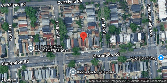 Aerial map of 4515 CLARENDON ROAD, Brooklyn