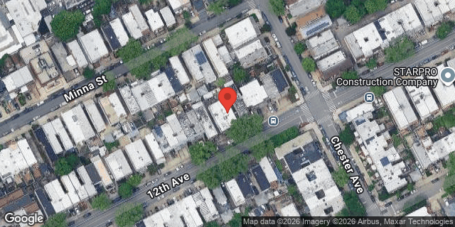 Aerial map of 3518 12 AVENUE, Brooklyn