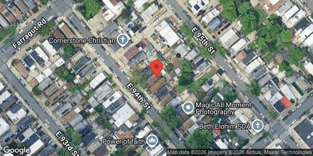 Aerial map of 1051 EAST 94 STREET, Brooklyn