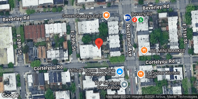 Aerial map of 2909 CORTELYOU ROAD, Brooklyn