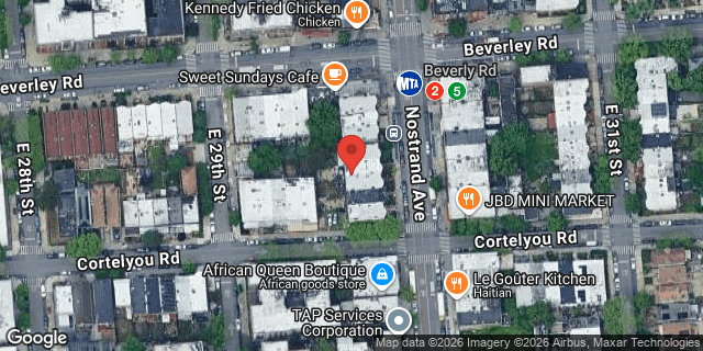 Aerial map of 1688 NOSTRAND AVENUE, Brooklyn