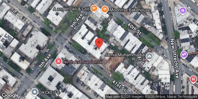 Aerial map of 913 41 STREET, Brooklyn