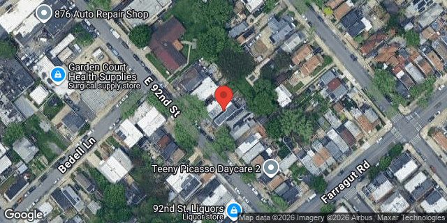 Aerial map of 993 EAST 92 STREET, Brooklyn