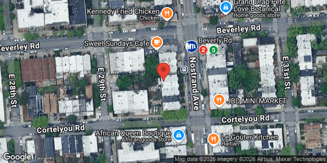 Aerial map of 1686 NOSTRAND AVENUE, Brooklyn