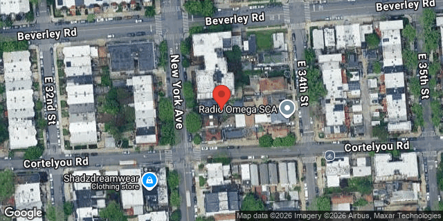 Aerial map of 1163 NEW YORK AVENUE, Brooklyn