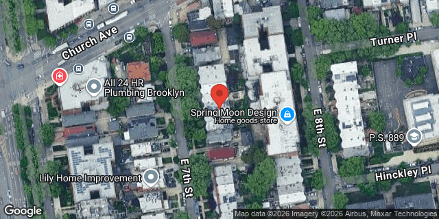 Aerial map of 295 EAST 7 STREET, Brooklyn