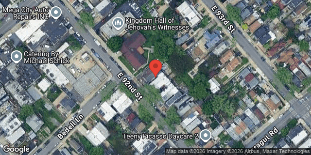 Aerial map of 983 EAST 92 STREET, Brooklyn