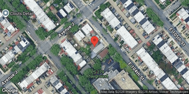 Aerial map of 1016 EAST 104 STREET, Brooklyn
