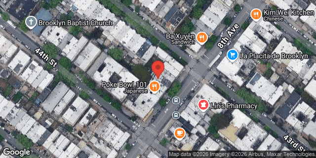 Aerial map of 4310 8 AVENUE, Brooklyn