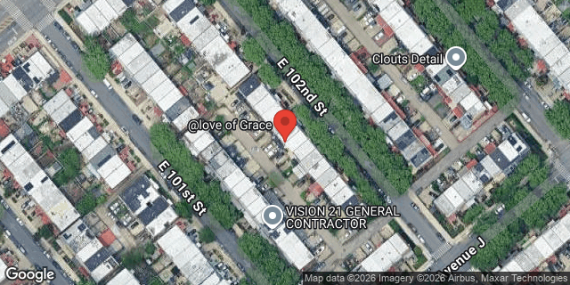 Aerial map of 950 EAST 102 STREET, Brooklyn