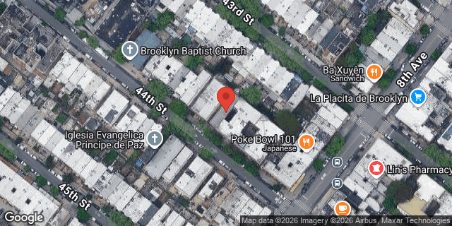 Aerial map of 759 44 STREET, Brooklyn