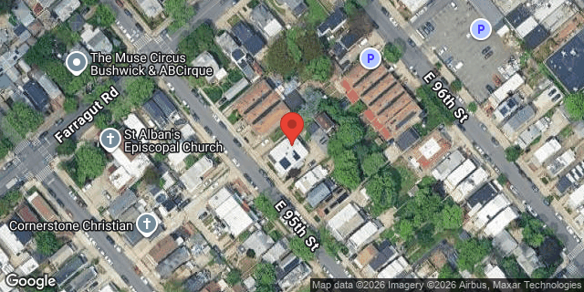 Aerial map of 1029 EAST 95 STREET, Brooklyn
