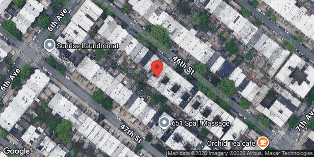 Aerial map of 642 46 STREET, Brooklyn