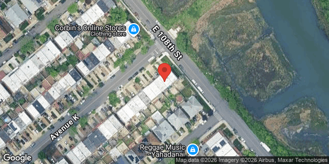 Aerial map of 10576 AVENUE K, Brooklyn