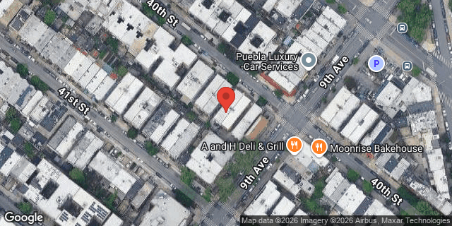 Aerial map of 876 40 STREET, Brooklyn