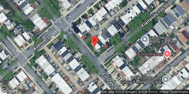 Aerial map of 10501 FLATLANDS 1 STREET, Brooklyn