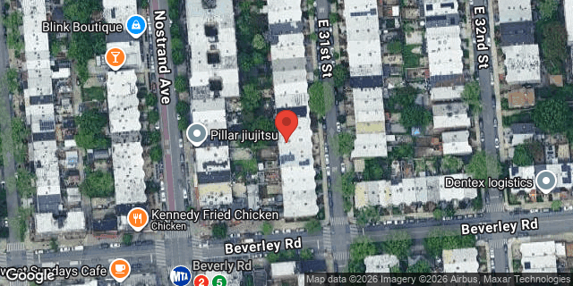 Aerial map of 208 EAST 31 STREET, Brooklyn