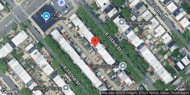 Aerial map of 940 EAST 103 STREET, Brooklyn