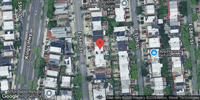 Aerial map of 455 EAST 56 STREET, Brooklyn