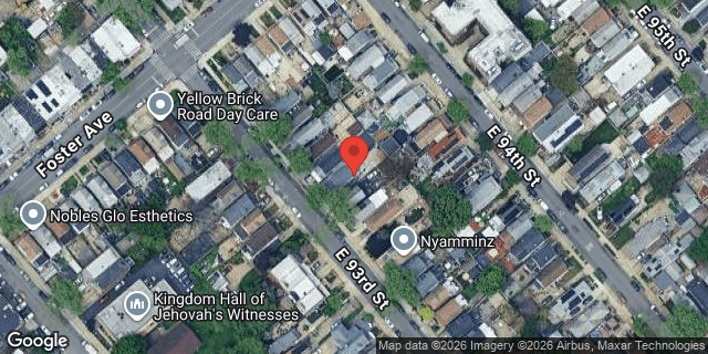 Aerial map of 961 EAST 93 STREET, Brooklyn