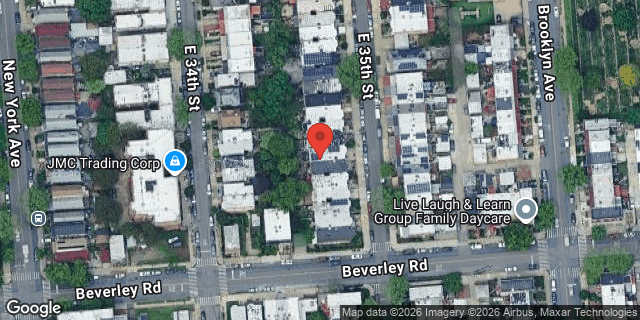 Aerial map of 380 EAST 35 STREET, Brooklyn