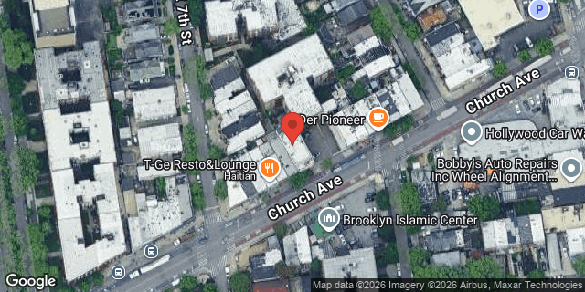 Aerial map of 717 CHURCH AVENUE, Brooklyn