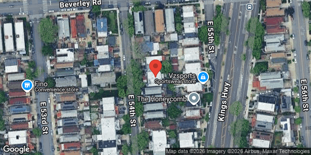 Aerial map of 515 EAST 54 STREET, Brooklyn