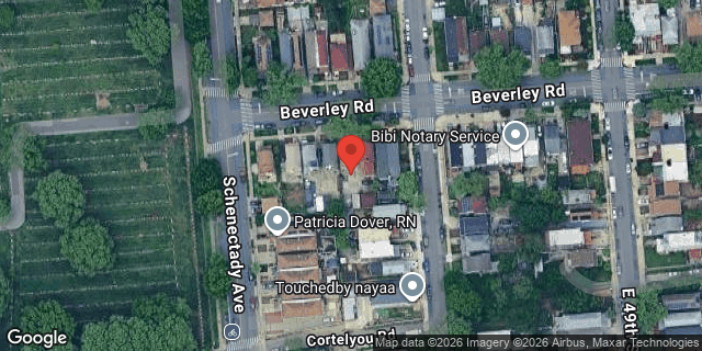 Aerial map of 4716 BEVERLEY ROAD, Brooklyn