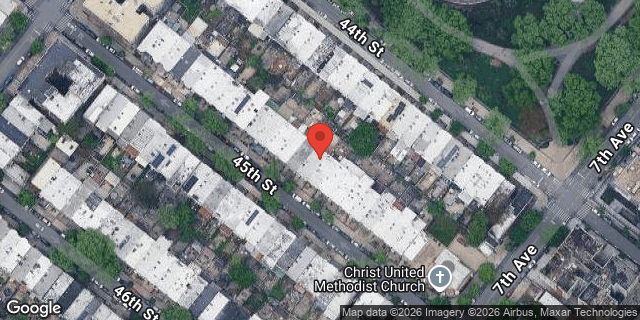 Aerial map of 649 45 STREET, Brooklyn