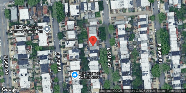 Aerial map of 368 EAST 58 STREET, Brooklyn