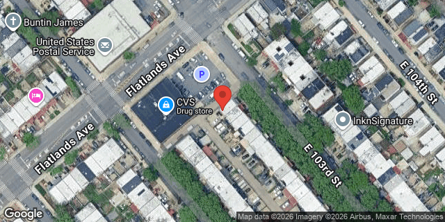 Aerial map of 918 EAST 103 STREET, Brooklyn